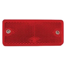 BOLT-ON REFLECTORS (100 X 50mm) (RED) (10)