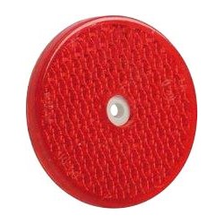 BOLT-ON REFLECTORS (60mm ROUND) (RED) (10)