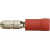 4.0mm (BULLET) MALE TERMINALS (RED) (4.0mm) (100)
