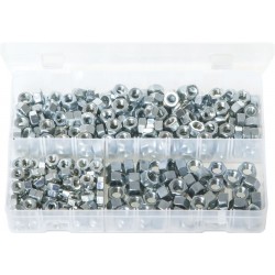 ASSORTED (UNC) STEEL NUTS (350)