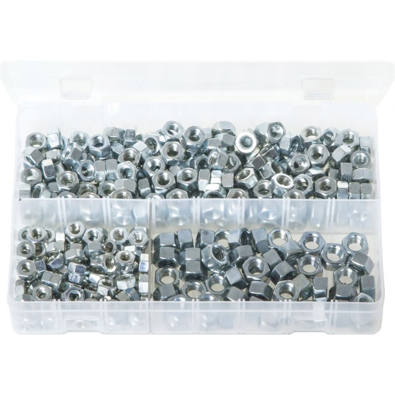 ASSORTED (UNC) STEEL NUTS (350)