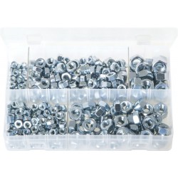 ASSORTED STEEL NUTS (M5 - M10) (370)