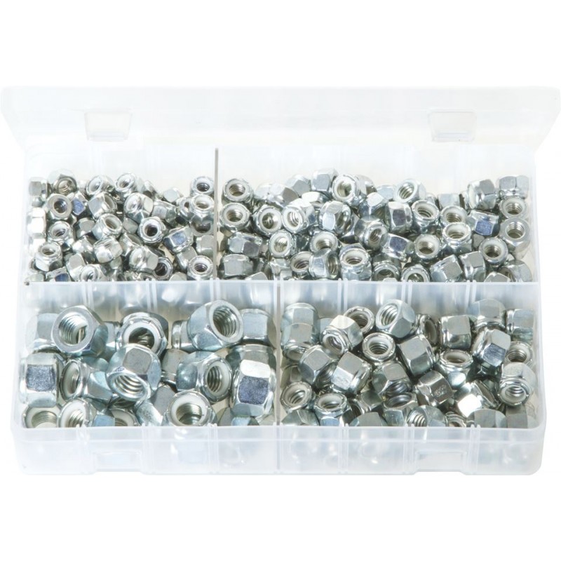 ASSORTED (UNC) NYLON LOCK NUTS (275)