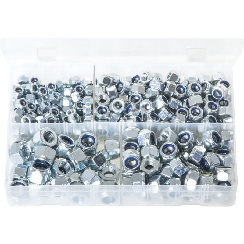 ASSORTED (METRIC) NYLON LOCK NUTS (M6 - M12) (300)