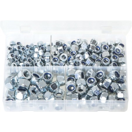 ASSORTED (METRIC) NYLON LOCK NUTS (M6 - M12) (300)