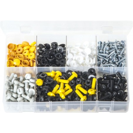 ASSORTED NUMBER PLATE FASTENERS (240 PR)