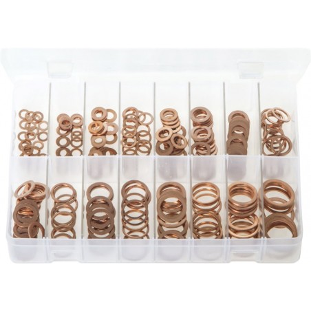 ASSORTED (METRIC) COPPER SEALING WASHERS (250)