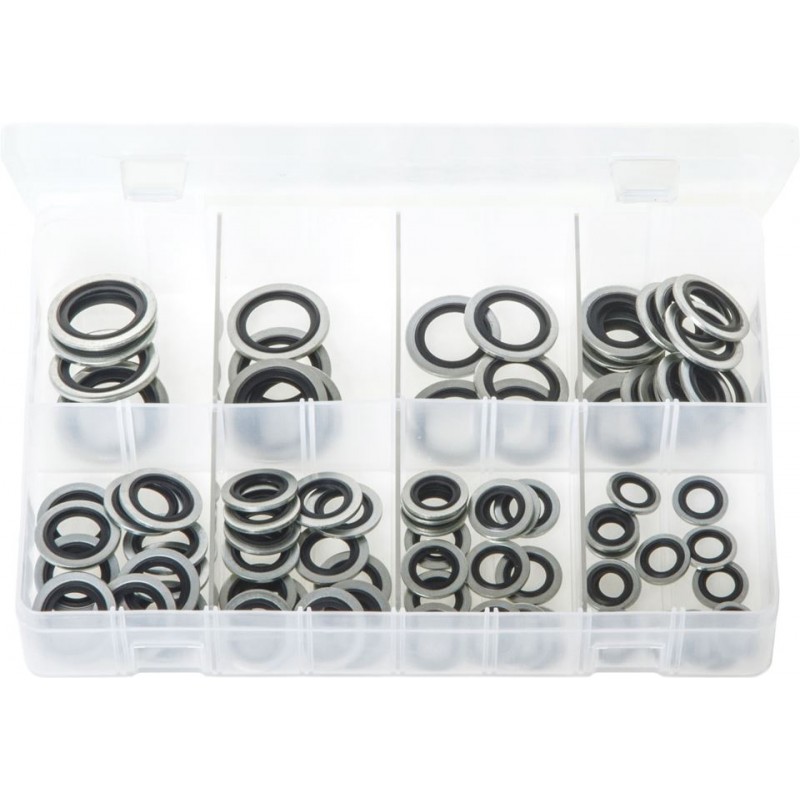 ASSORTED (METRIC) DOWTY WASHERS (90)
