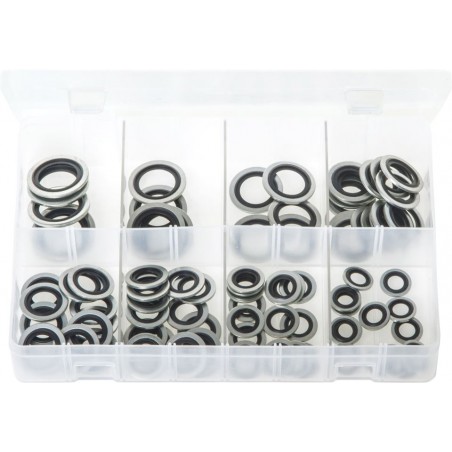 ASSORTED (METRIC) DOWTY WASHERS (90)