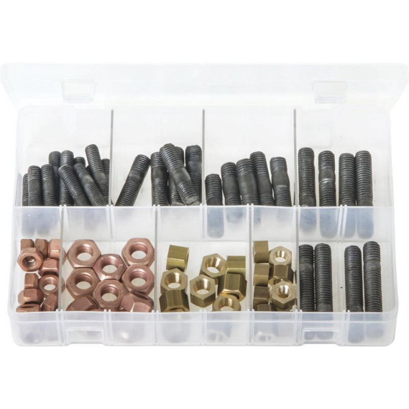 ASSORTED (METRIC) EXHAUST MANIFOLD STUDS & NUTS (72)