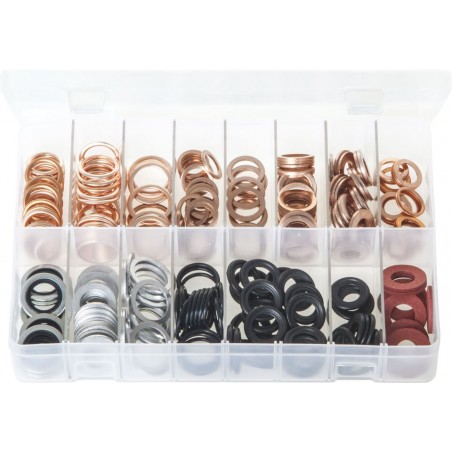 ASSORTED SUMP PLUG WASHERS (265)