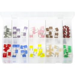 ASSORTED 'LITTLEFUSE' MINI BLADE FUSES (100)