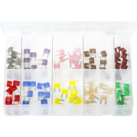 ASSORTED 'LITTLEFUSE' MINI BLADE FUSES (100)