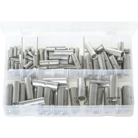 ASSORTED COPPER TUBE BUTT CONNECTORS (110)