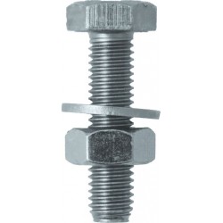 ASSORTED M10 SETSCREWS/NUTS/WASHERS (150)