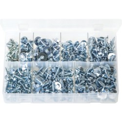 ASSORTED SHEET METAL SCREWS WITH CAPTIVE WASHERS (300)