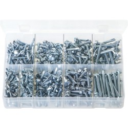 ASSORTED HEX HEAD SELF-DRILL SCREWS (400)