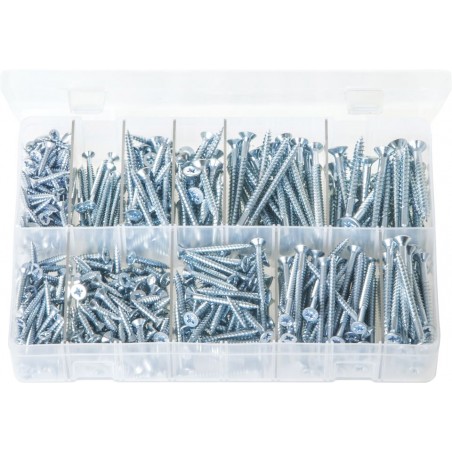 ASSORTED MULTI-USE POZI COUNTERSUNK SCREWS (525)
