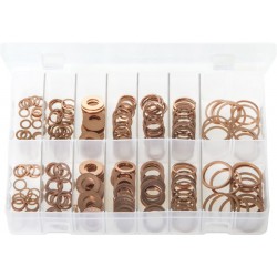 ASSORTED COPPER DIESELCOPPER  INJECTOR WASHERS (250)