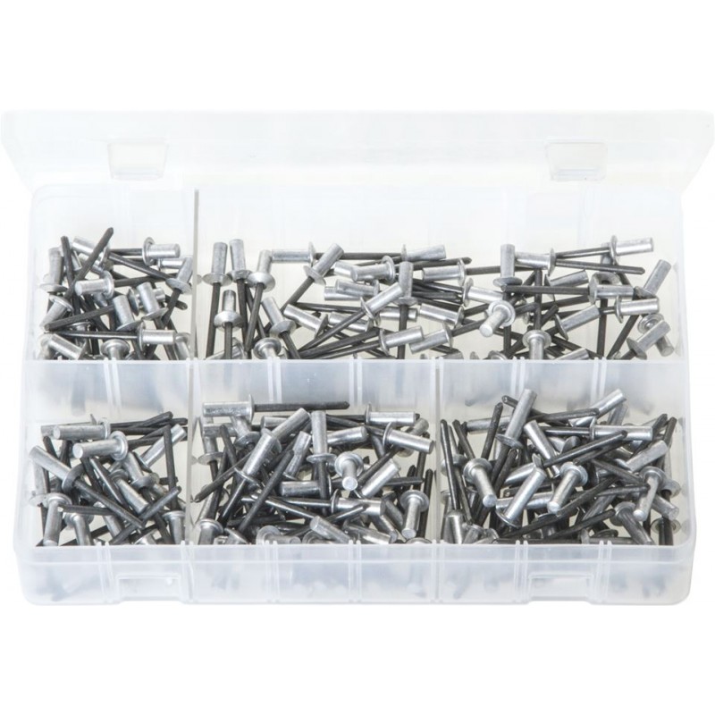 ASSORTED ALUMINIUM SEALED RIVETS (200)