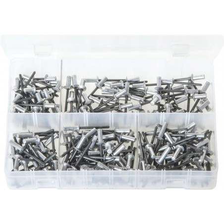 ASSORTED ALUMINIUM SEALED RIVETS (200)