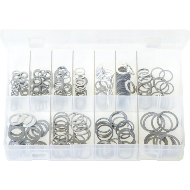 ASSORTED (METRIC) ALUMINIUM WASHERS (260)