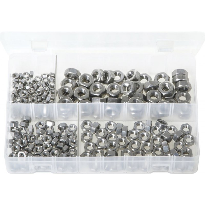 ASSORTED A2 ST/STEEL NUTS (250)