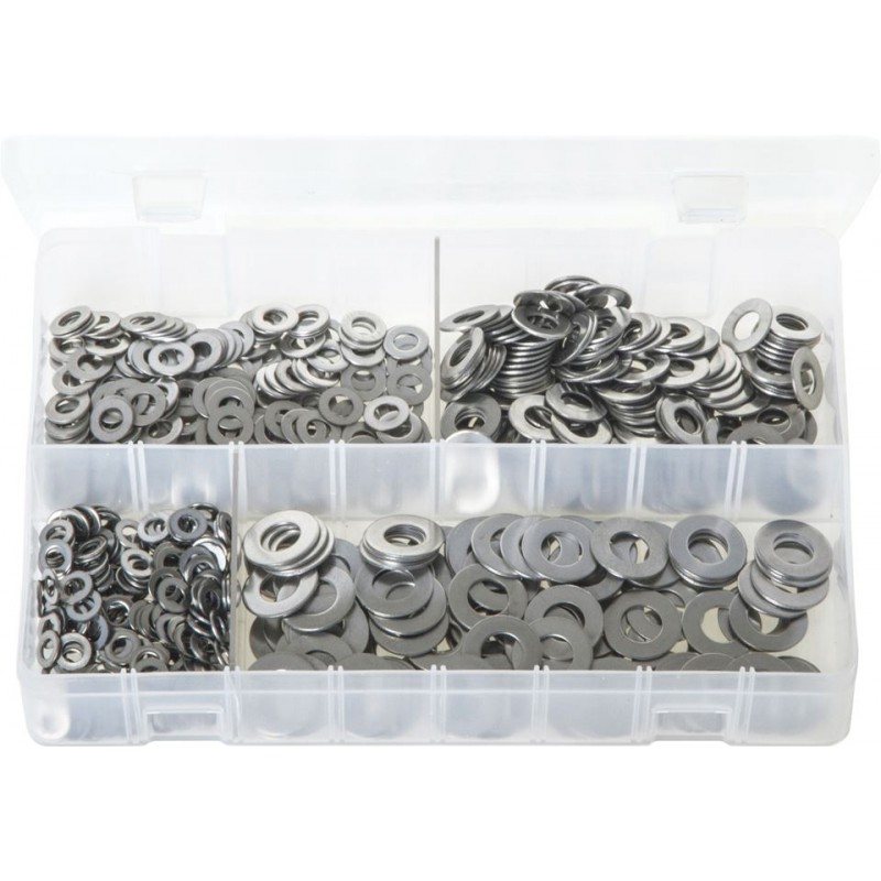 ASSORTED A2 ST/STEEL FLAT WASHERS (650)