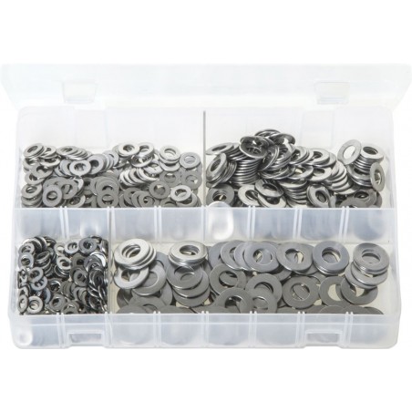 ASSORTED A2 ST/STEEL FLAT WASHERS (650)