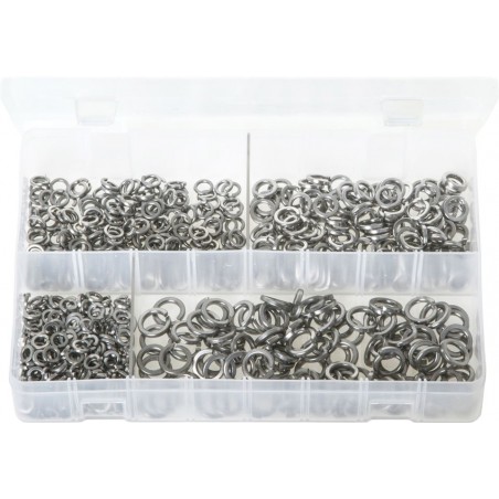 ASSORTED A2 ST/STEEL SPRING WASHERS (650)