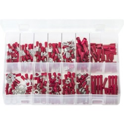 ASSORTED RED INSULATED TERMINALS (260)