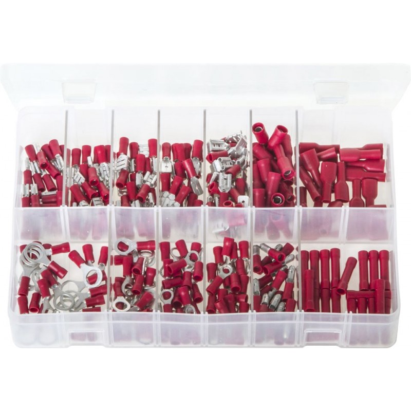 ASSORTED RED INSULATED TERMINALS (260)