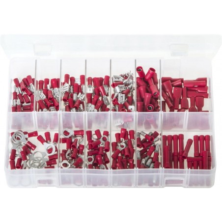 ASSORTED RED INSULATED TERMINALS (260)