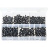 ASSORTED BLACK FLANGED TORX SELF TAPPING SCREWS (450)
