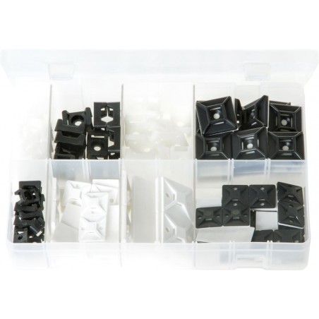 ASSORTED CABLE TIE BASES & MOUNTS (120)