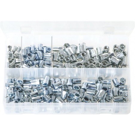 ASSORTED THREADED INSERTS (HALF HEX) (225)