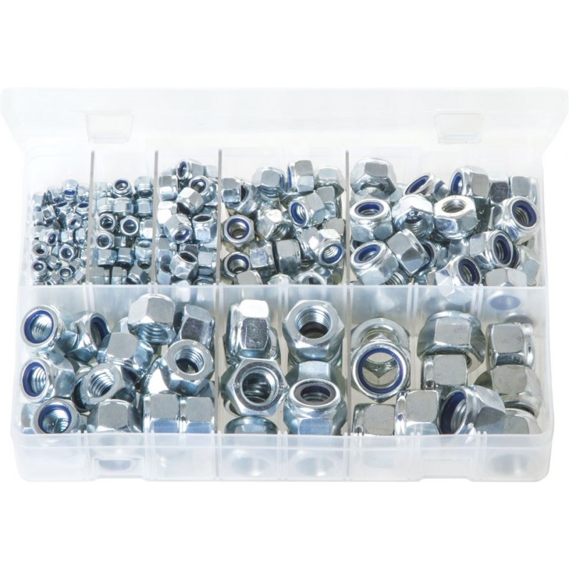 ASSORTED (METRIC) NYLON LOCK NUTS (M4 - M16) (275)