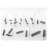 ASSORTED (METRIC) WOODRUFF KEYS & KEY STEEL (24)