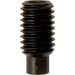 ASSORTED BLACK GRUB SCREWS (FLAT CONE & DOG POINT) (130)