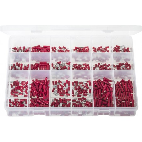 MAXI BOX' INSULATED TERMINALS (RED) (600)