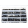 MAXI BOX' BLACK FLANGED SELF TAPPING SCREWS (1250)