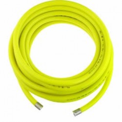 PCL (HI-VIS YELLOW) M10 x15mtr REINFORCED RUBBER AIRLINE