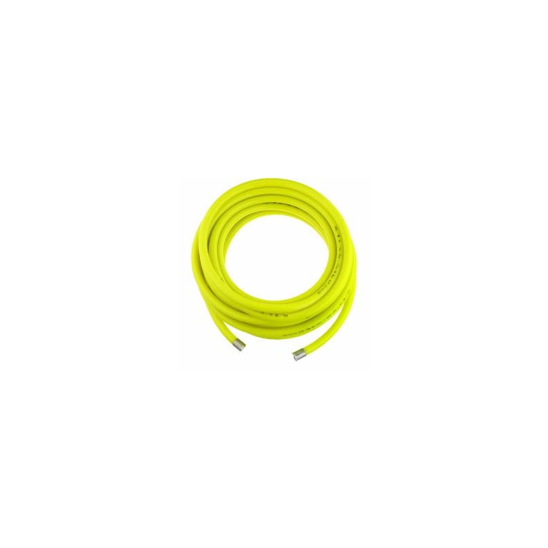 PCL (HI-VIS YELLOW) M10 x15mtr REINFORCED RUBBER AIRLINE