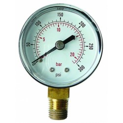 1/4" BSP PRE.. GAUGE BOTTOM ENTRY (0-7BAR) 50mm face