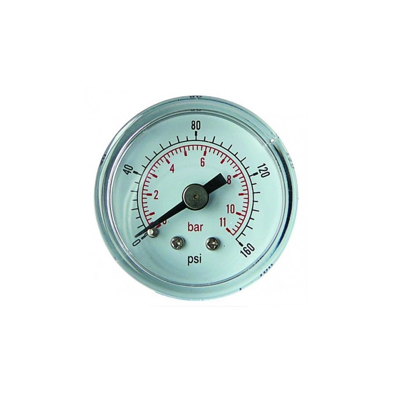 1/4" BSP PRE.. GAUGE BACK ENTRY (0-14BAR) 50mm face