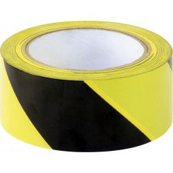 50mm S/ADHESIVE HAZARD WARNING TAPE (BLACK/YELLOW)