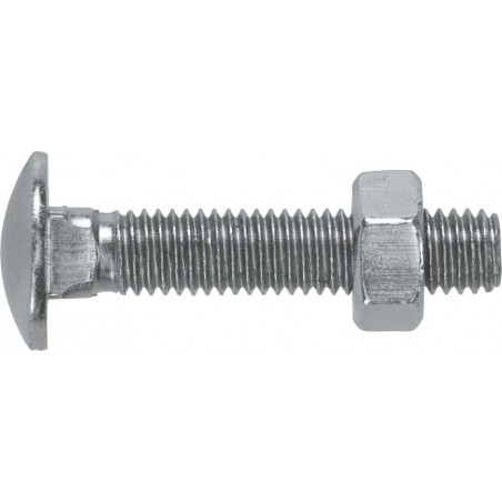 M5 X 40 COACHBOLTS & NUTS (100 PRS)