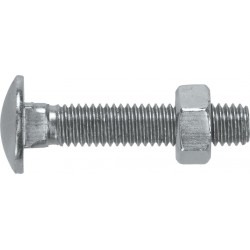 M10 X 50 COACHBOLTS & NUTS (50 PRS)