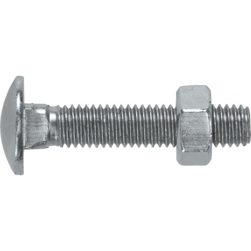 M10 X 75 COACHBOLTS & NUTS (50 PRS)