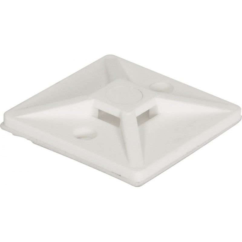 CABLE TIE BASES (SUITS TIES UPTO 5.5mm) (NATURAL) (50)